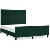  Okvir za krevet bez madraca tamnozeleni 140x200 cm baršunasti | shoptok.hr