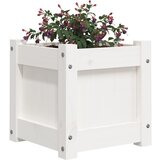  Vrtna sadilica bijela 31 x 31 x 31 cm od masivne borovine | Eponuda.ba