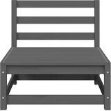  Srednja vrtna sofa s antracit jastucima masivna borovina siva | shoptok.hr