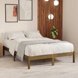 Maison Chic Posteljni okvir - Dvoposteljna postelja - Zakonska postelja medeno rjav iz trdne borovine 200x200 cm-J5248, (21760704) | Shoptok.si