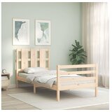  Posteljni okvir z vzglavjem 90x200 cm trles | Shoptok.si