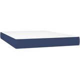 vidaXL Krevet s oprugama i madracem plavi 140 x 190 cm od tkanine | shoptok.hr