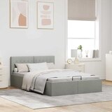  Hidraulični okvir za krevet od tkanine svjetlosivi 140 x 200 cm | Eponuda.com