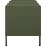  TV ormarić maslinastozeleni 101,5 x 39 x 43,5 cm čelični Zelena | Shoptok.si