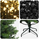  Umjetno božićno drvce s kuglicama 180 cm 300 LED lampica | shoptok.hr