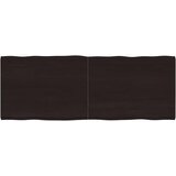 Stolna ploča tamnosmeđa 160x60x(2-4) cm obrađena hrastovina u