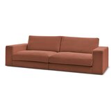 Bobochic Paris Sedežna garnitura iz rebrastega žameta v barvi terakote 274 cm Leonard – | Shoptok.si