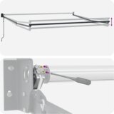 vidaXL Avtomatska Retraktibilna Tenda Črtasta 450x300 cm | Shoptok.si