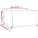  Navlake za vrtni namještaj 2 kom 8 ušica 132x132x80cm kvadratne | shoptok.hr