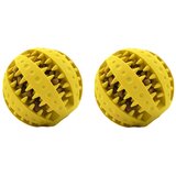 INF Set 2 žvečljivih gumijastih kroglic za pse, premer 7cm Yellow, (5000215056) | Shoptok.si
