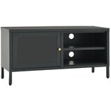 vidaXL TV omarica antracitna 90x30x44 cm jeklo in steklo, (20730765) Cene