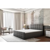 Kondela Boxspring postelja, 180x200, siva, BEST | Shoptok.si
