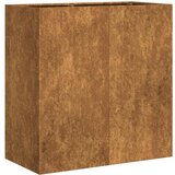 Maison Chic Cvetlični Lonec - Cvetlično korito Rusty 80x40x80 cm Vremensko odporno jeklo, (21789601) | Shoptok.si