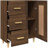  Komoda boja smeđeg hrasta 69,5 x 34 x 90 cm konstruirano drvo | Eponuda.ba