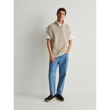 Reserved - Pleteni prsluk - krem | shoptok.hr