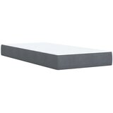 Box spring krevet s madracem tamnosivi 80 x 200 cm baršunasti | shoptok.hr