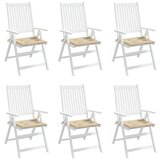  Jastuci za vrtne stolice 6 kom bež 50x50x4 cm od tkanine Oxford | Eponuda.ba