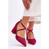 Kesi Fashionable glittering pumps on the heel fuchsia Galaxy Cijene