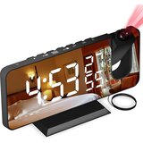 Venisymlis Projekcijska Budilka, Budilke Ob Postelji Z Fm Radiem, Digitalna Ura, Dremež, 7-Palčni Led Zrcalni Zaslon, Ure Za Spalnice, Dom, Pisarno, (22060537) Cene
