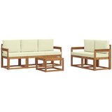  Set vanjskih sofa s jastukom 6 pcs Prirodna i krem | Eponuda.ba