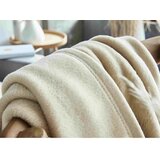 Ibena dekorativna odeja 220/240 cm krem barve | Shoptok.si