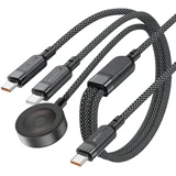 3V1 KABEL C6-11 USB-C NA QI 100W 1.2M ZA PRENOSNIKE IN AVDIO KOMPLET, (5000310993)