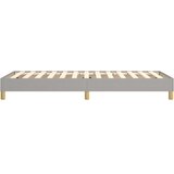  Okvir za krevet s oprugom svjetlosivi 90x200 cm od tkanine | Eponuda.com