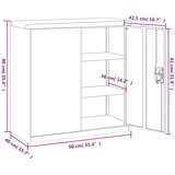 Ormarić za spise antracit 90 x 40 x 90 cm čelični | shoptok.hr
