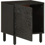 Maison Chic Nočna omarica - Nočna miza črna 40x33x46 cm trden mangov les, (21689035) Cene
