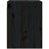 vidaXL Stenska omarica 2 kosa črna 30x30x40 cm trdna borovina | Shoptok.si