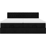 vidaXL Okvir kreveta s madracima crni 160x200cm od tkanine | shoptok.hr