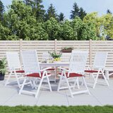  Jastuci za vrtne stolice 6 kom boja vina 40x40x4 cm od tkanine | shoptok.hr