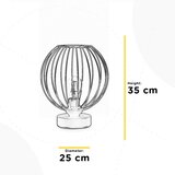 Lesnina XXXL NAMIZNA SVETILKA 4099 FIORE 25/25/35 cm | Shoptok.si