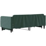 vidaXL Izvlečna dnevna postelja temno zelena 80x200 cm žamet | Shoptok.si