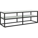 Furnova TV omarica črna in belo marmorno steklo 120x40x40 cm, (21923792) | Shoptok.si