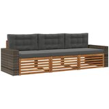  Set vanjskih sofa 3 pcs Prirodna i antracit Poliester | Eponuda.ba