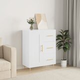vidaXL Komoda bela 69,5x34x90 cm inženirski les | Shoptok.si