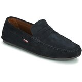 Tommy Hilfiger Mokasini CLASSIC SUEDE PENNY LOAFER Modra | Shoptok.si