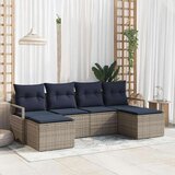  Kavčna garnitura 6 pcs Siva poli ratan, (5000154490) | Shoptok.si