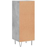  Komoda siva boja betona 34,5x34x90 cm od konstruiranog drva | shoptok.hr