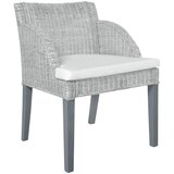 The Living Store Jedilni stol z blazino siv naraven ratan - Jedilni Stol, (21483823) | Shoptok.si