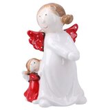 Festa Rabbler, novogodišnja figura, keramička, dva anđela, 16.5cm | ePonuda.com