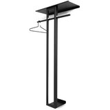 Spinder Design Crna željezna zidna vješalica s policom 70 cm Luno Large – | shoptok.hr