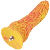 HSA113 Elegans Beast Silicone Dildo KlicLok 9.45" Orange