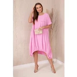 Kesi Oversized dress with pockets light pink