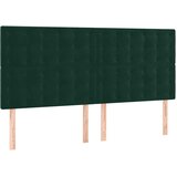  s oprugama i madracem tamnozeleni 180x200 cm baršunasti | shoptok.hr