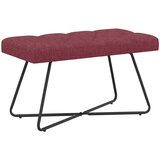  Klupa s gumbastim tkanjem Vinska crvena 80 x 40 x 46 cm Tkanina | Eponuda.ba