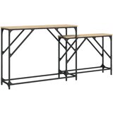 Maison Chic Komplet Konzolne mize - mize ob steni 2-delni sonoma hrast inženirski les, (21785808) | Shoptok.si