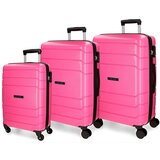 Roll Road Set kofera 3/1 55/65/75cm sa 4 dupla točkića pink 58.694.64 | ePonuda.com