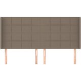  Uzglavlje s ušima smeđesivo 163x16x118/128 cm od tkanine | Eponuda.com
